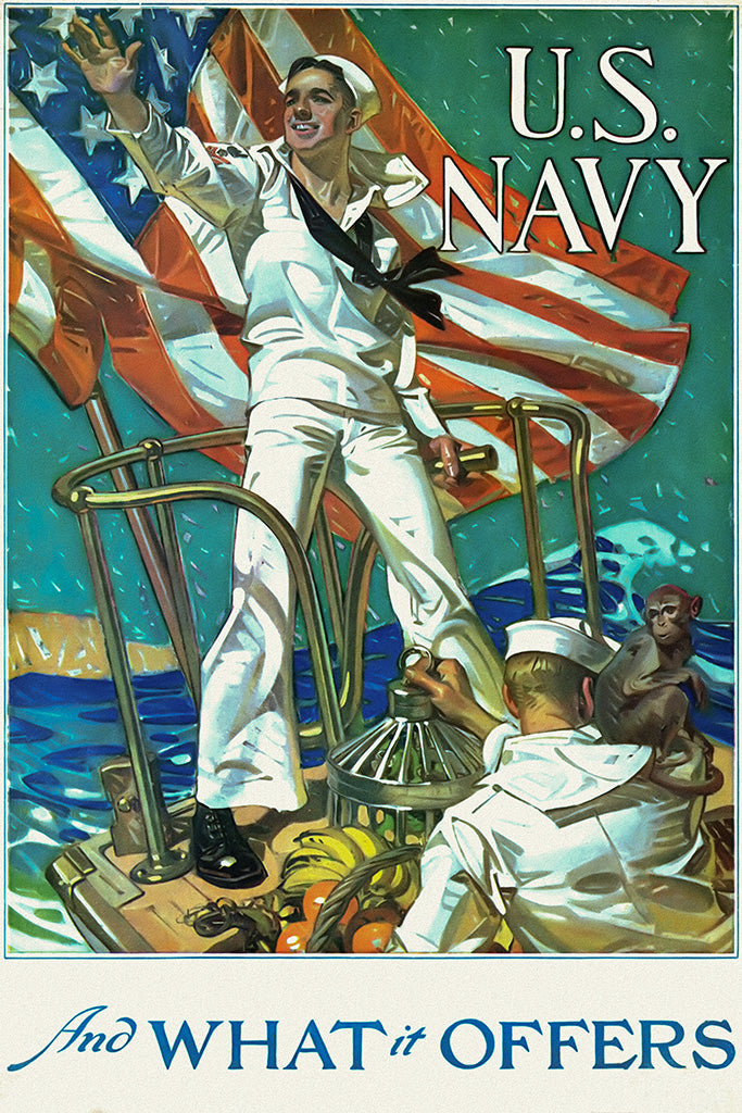 Military Propaganda Sailor Poster