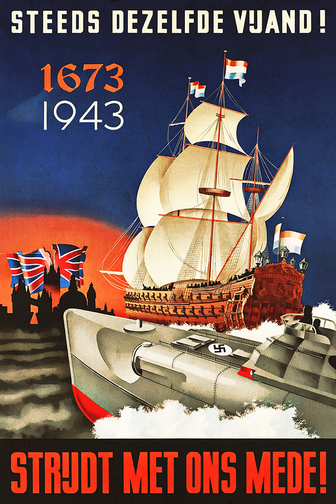 Military Propaganda Nederlandse Poster