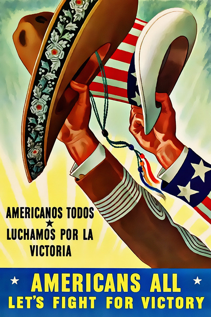 Military Propaganda Mexican Poster