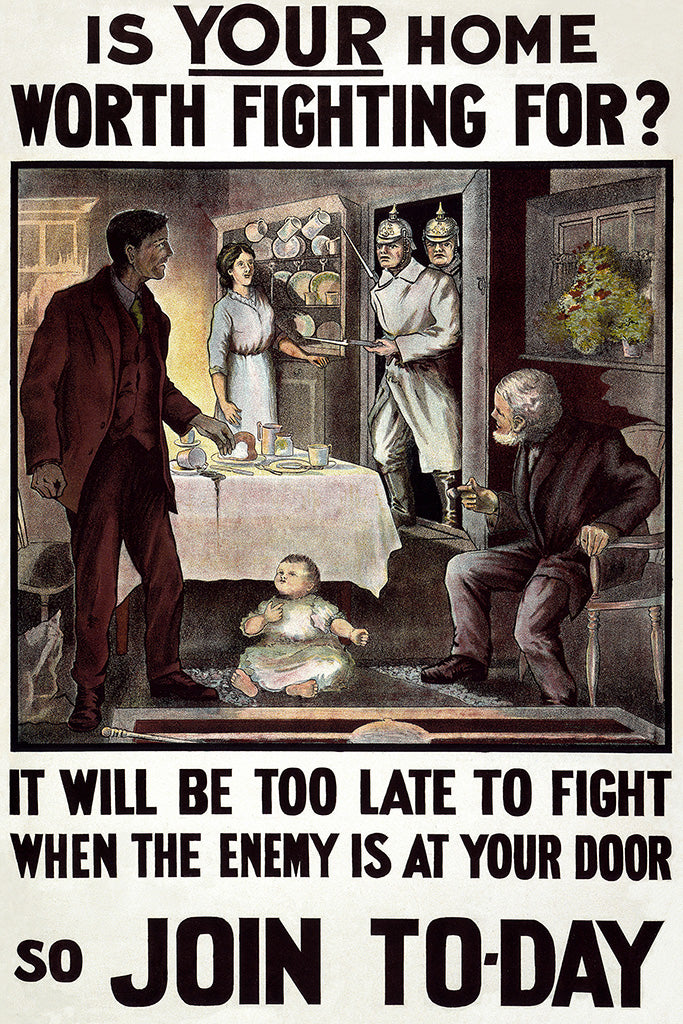 Military Propaganda WWI Poster