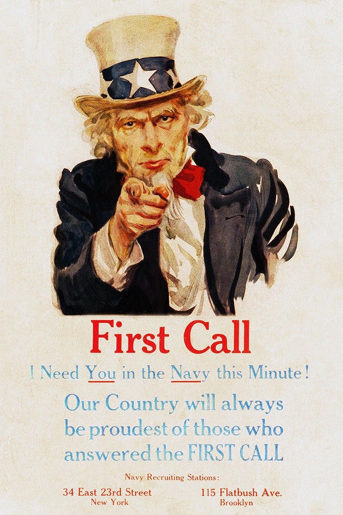 Military Propaganda Uncle Sam Poster