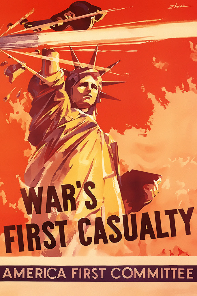 Military Propaganda America First Poster