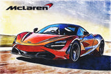 McLaren 720S Sport Car Poster