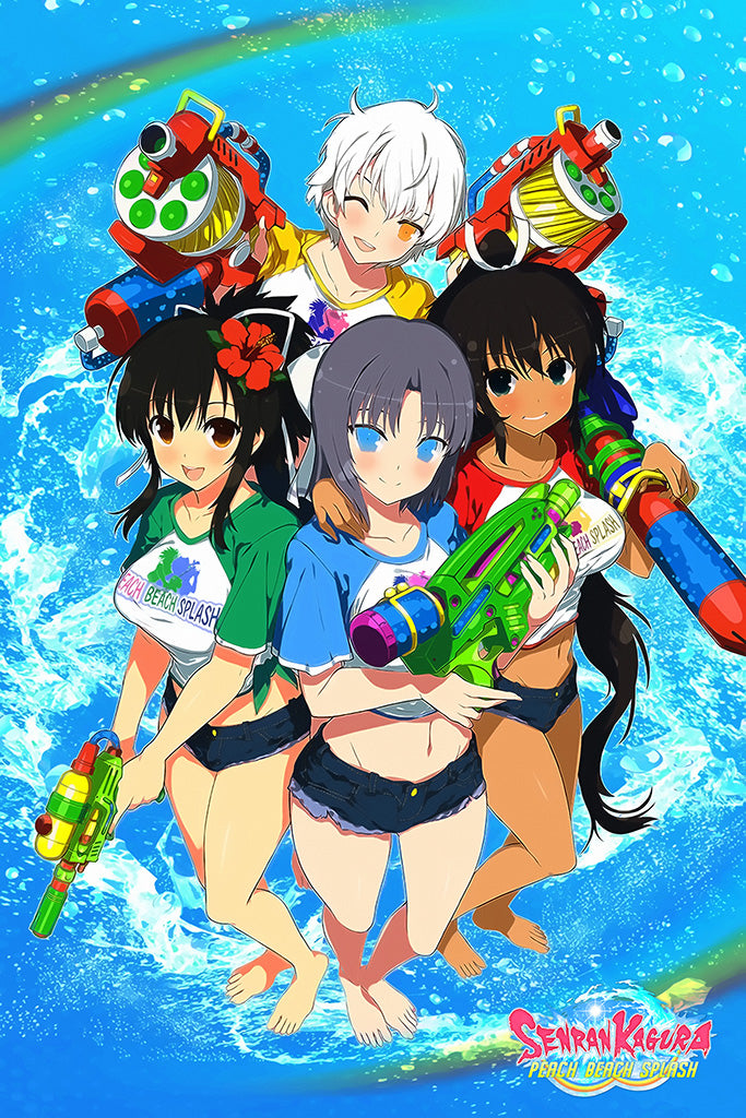 Senran Kagura Peach Beach Splash Poster