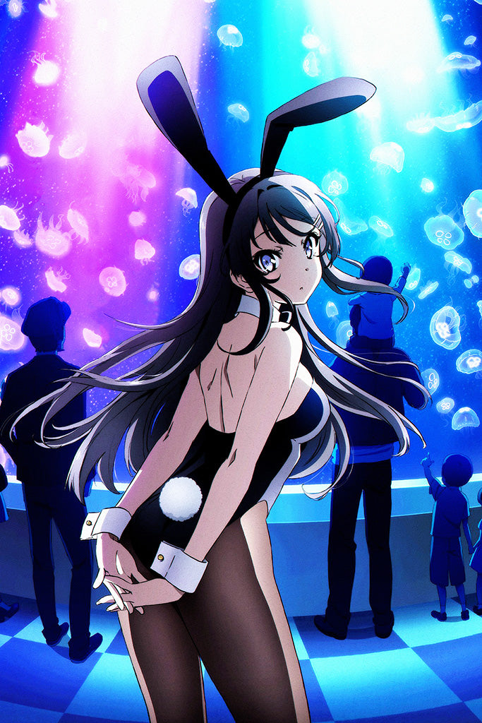  ROUNDMEUP Rascal Does Not Dream of Bunny Girl Senpai (Seishun  Buta Yarou wa Bunny Girl Senpai no Yume wo Minai) Anime Fabric Wall Scroll  Poster (32x45) Inches [A] Rascal Does Not
