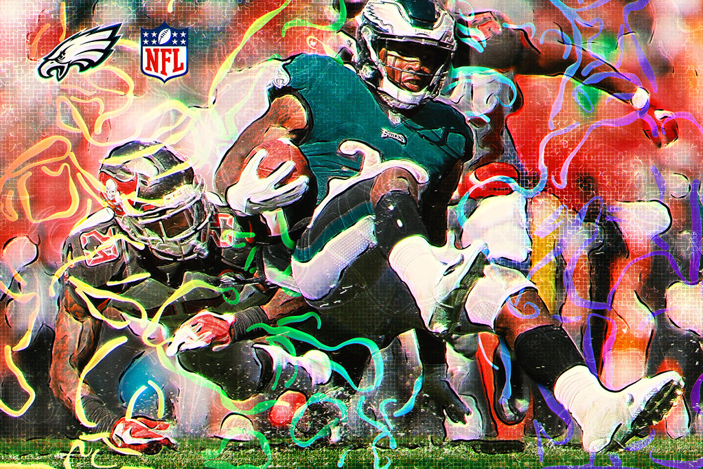 THE PHILADELPHIA EAGLES 2022 REGULAR SEASON 19”x13” SCHEDULE POSTER