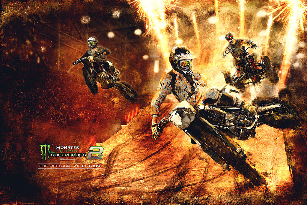 Monster Energy Supercross 2 Game Poster