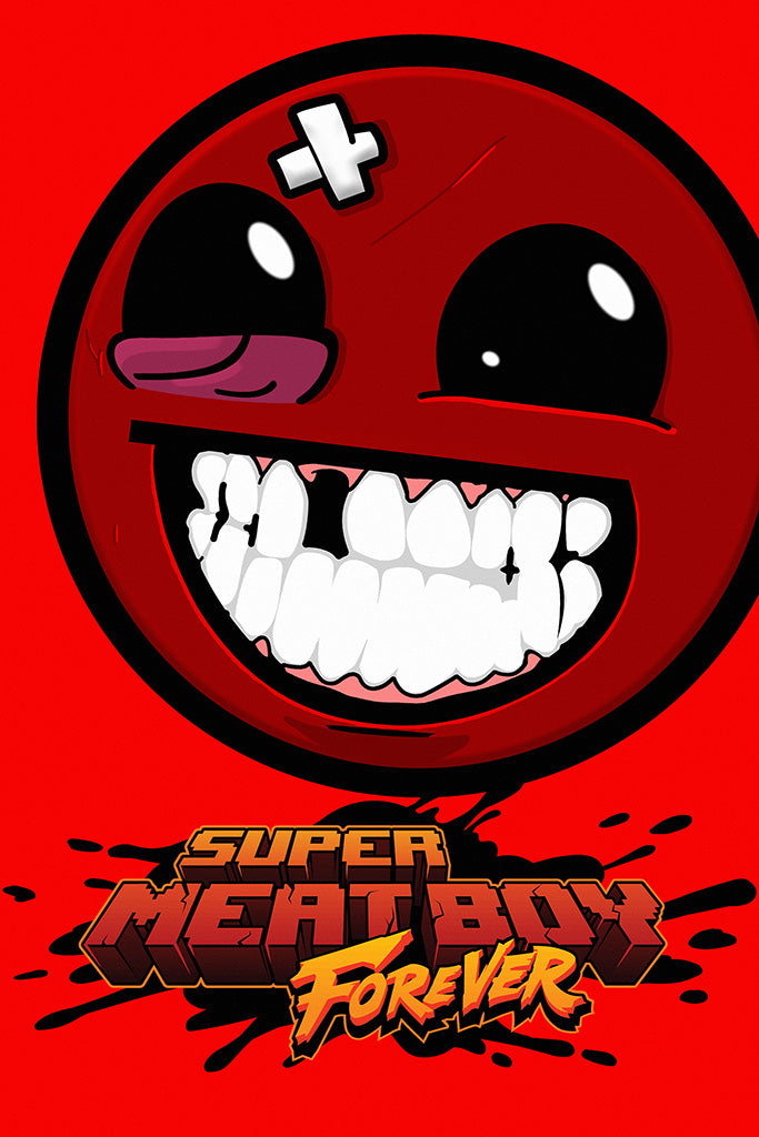 Super Meat Boy Forever Game Poster