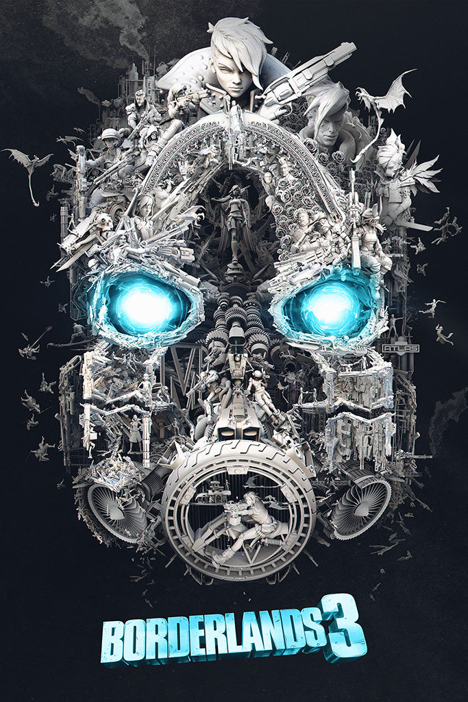 Press Kit Borderlands 3 E3 2019 Sac + 5 Posters + Masque Press Kit Borderlands 3 E3 2019 Sac + 5 Posters + Masque