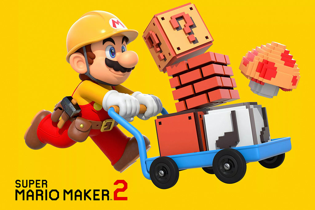 Super Mario Maker Game Poster