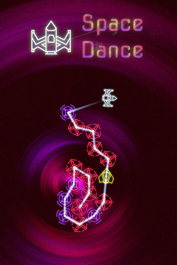 Space Dance Video Game Poster