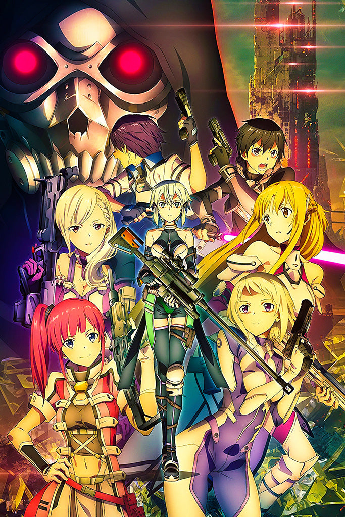 Sword Art Online Anime Game Girls Poster