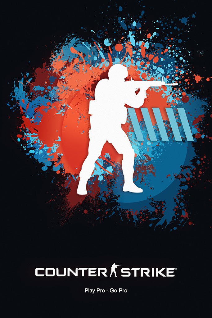 Counter Strike Global Offensive Play Pro Poster