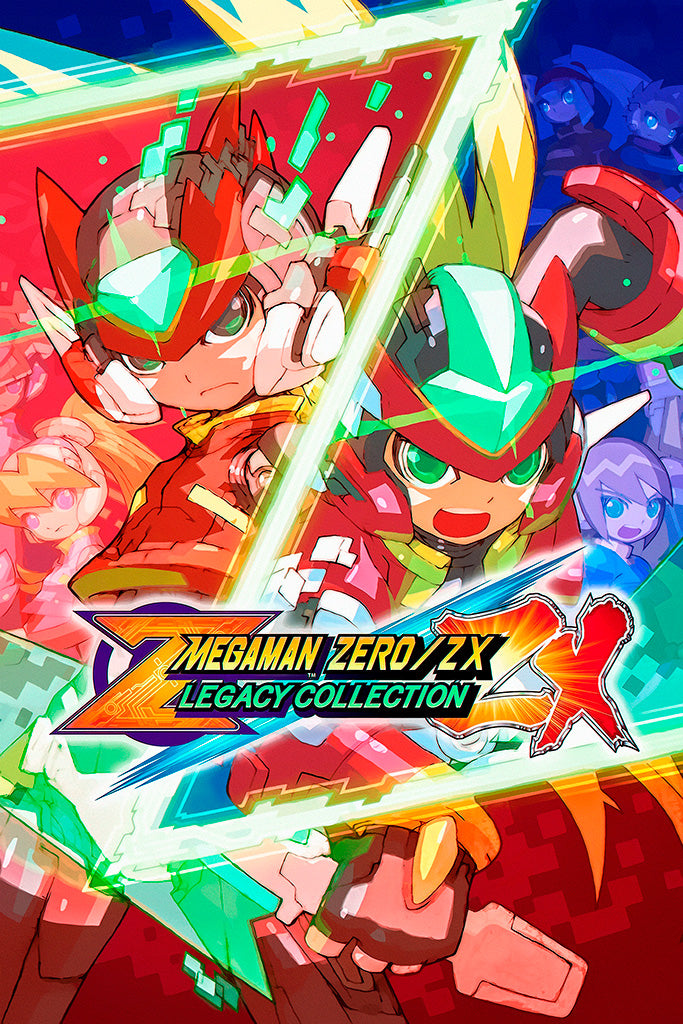 シーマン ポスター Mega Man ZeroZX Legacy Collection Game Poster – My Hot Posters