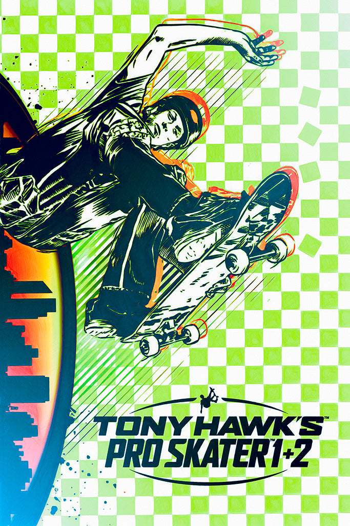 Tony Hawk's Pro Skater 1 + 2 Video Game Poster