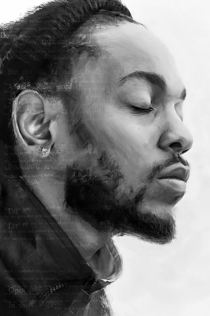 Kendrick Lamar B/W Poster