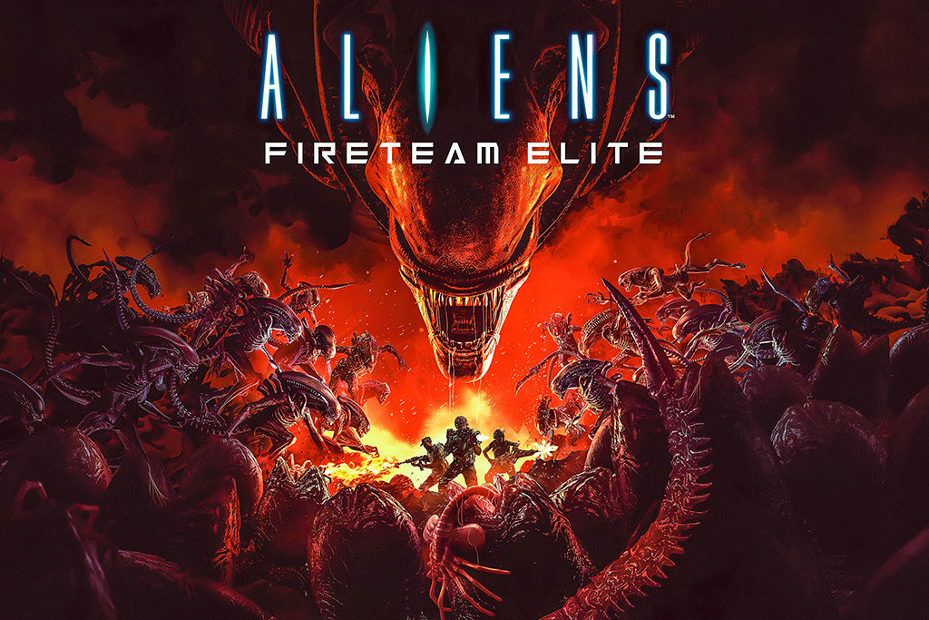 Aliens Fireteam Elite Video Game Poster