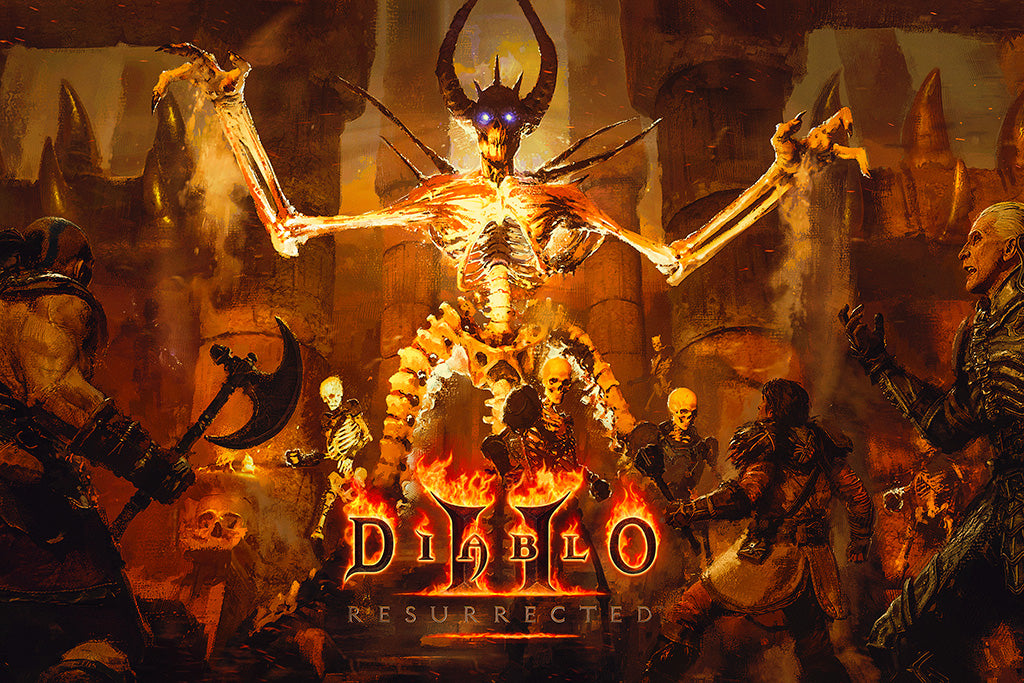 Diablo II Resurrected Video Game Poster