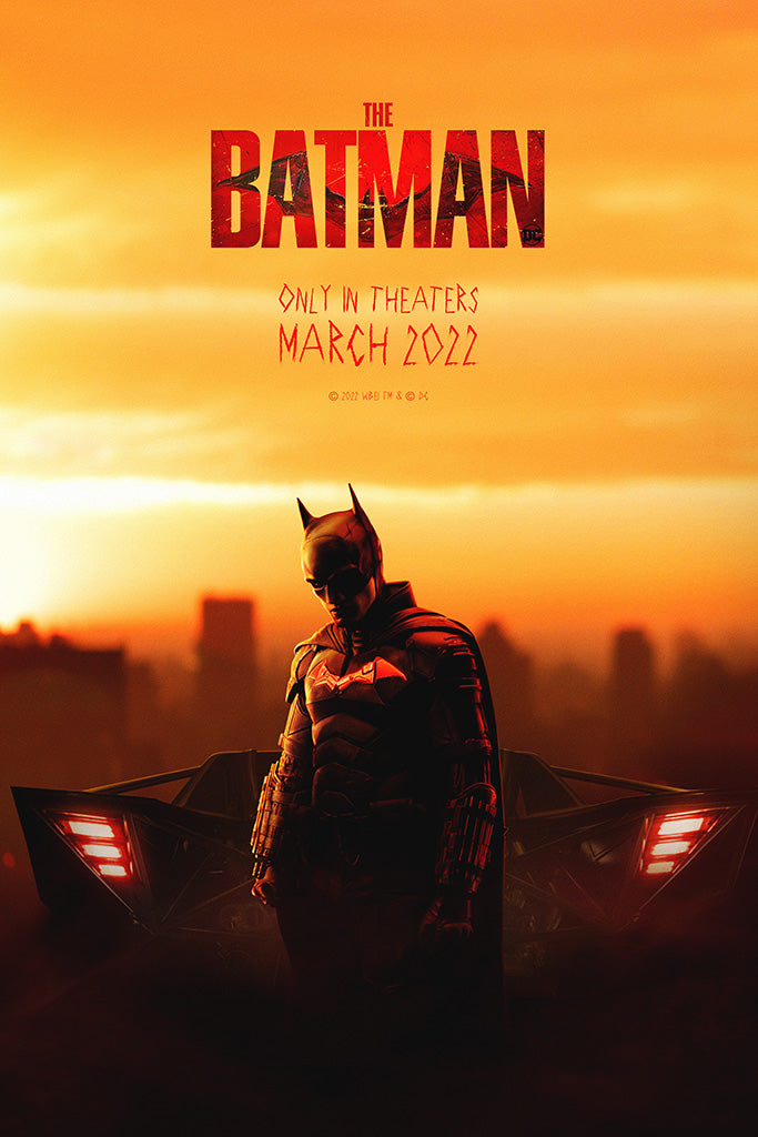 Red Halloween The Batman 2022 Movie Poster - Teeholly