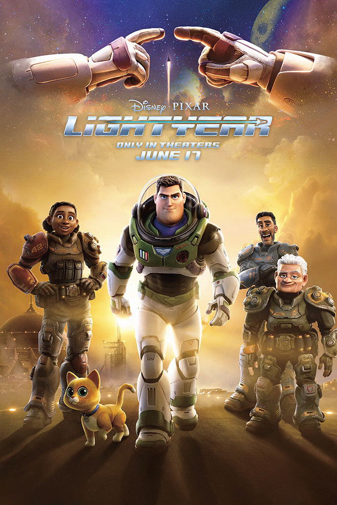 Buzz Lightyear Movie Poster 2022 Disney Lightyear Movie Poster