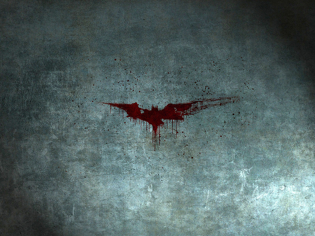 Batman Blood Logo Poster