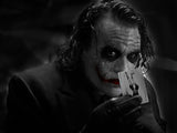 Joker Black and White Red Lips Batman Poster