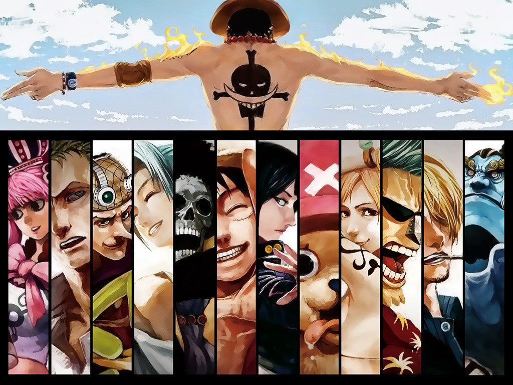 One Piece Ace Nico Robin Roronoa Zoro Franky Tony Tony Chopper Poster
