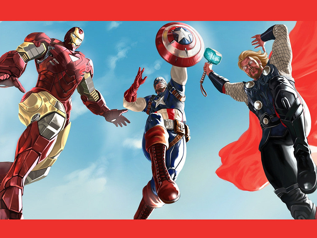 Iron Man Man Of Steel Thor Captain America Poster