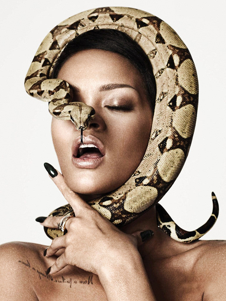 Sexy Rihanna Snake Hot Poster