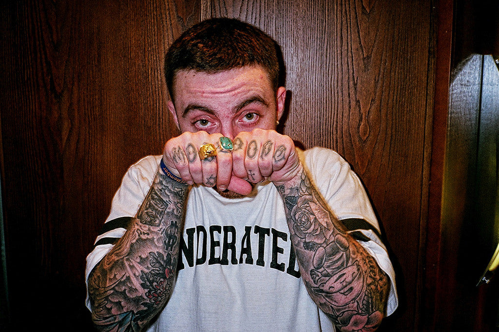 Mac Miller Tattoos Rap Music Poster