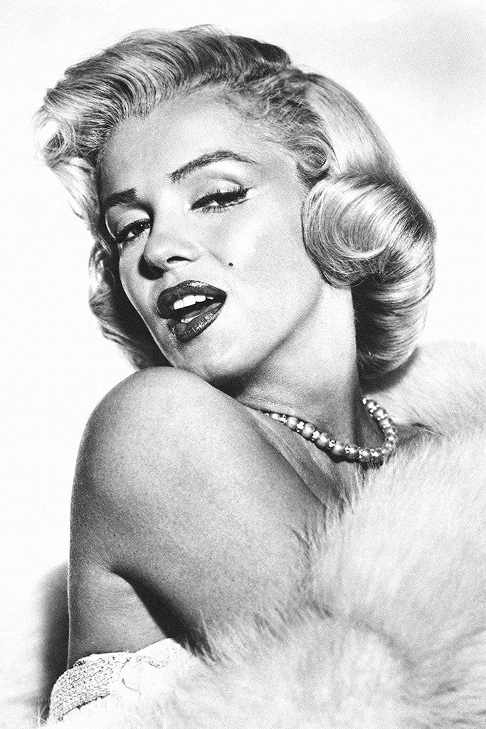 Marilyn Monroe Look Black and White Poster