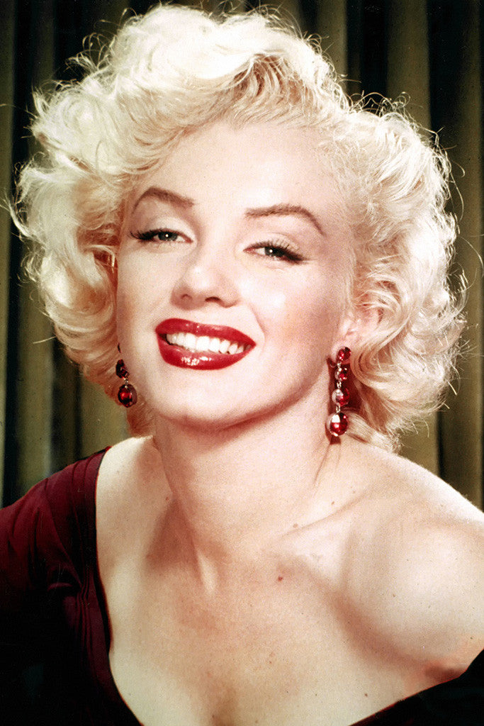 Marilyn Monroe Look Red Lips Smile Poster