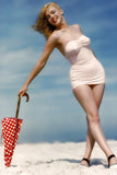 Marilyn Monroe Full Body Bikini Beach Poster