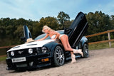 Ford Mustang Hot Girl Tuning Car Poster