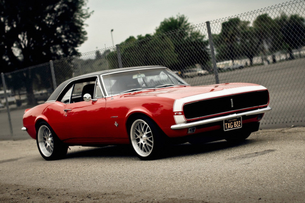 Retro Muscle Car Chevrolet Camaro RS Poster