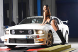 Ford Mustang Hot Girl Brunette Poster