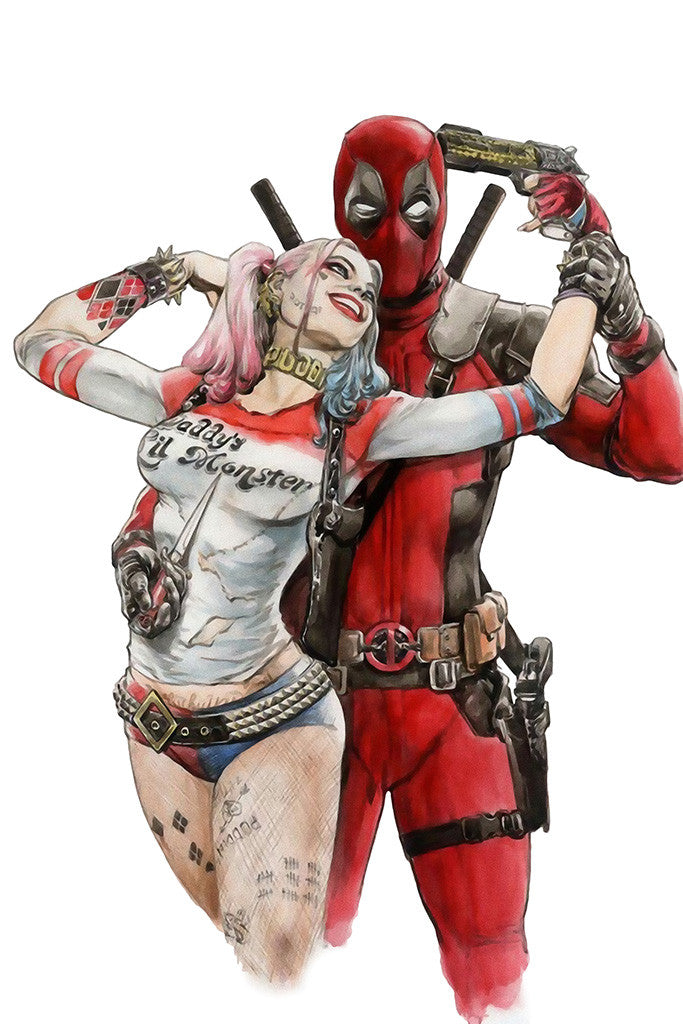 Deadpool Harley Quinn Fanfiction Poster
