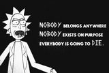 Rick And Morty Funny Humor Quotes Poster