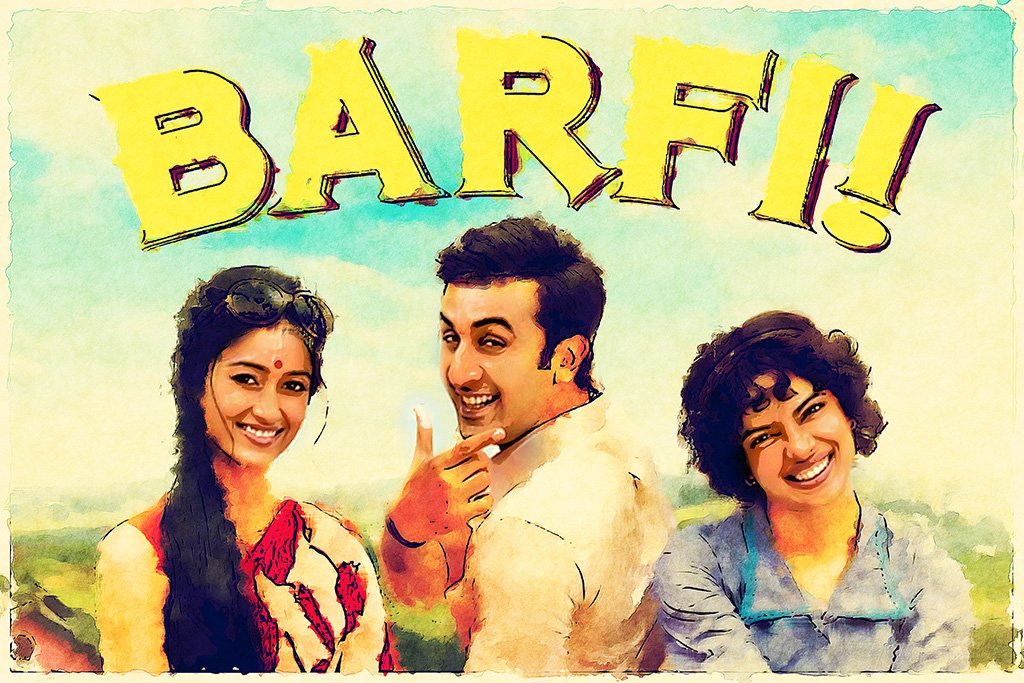 Barfi! Bollywood Movie Poster