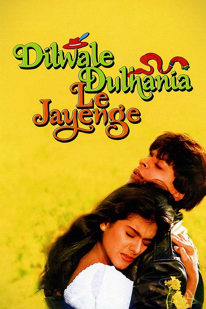 Dilwale Dulhania Le Jayenge Hindi Bollywood Indian Old Film Movie Poster