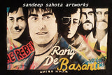 Rang De Basanti Bollywood Movie Poster