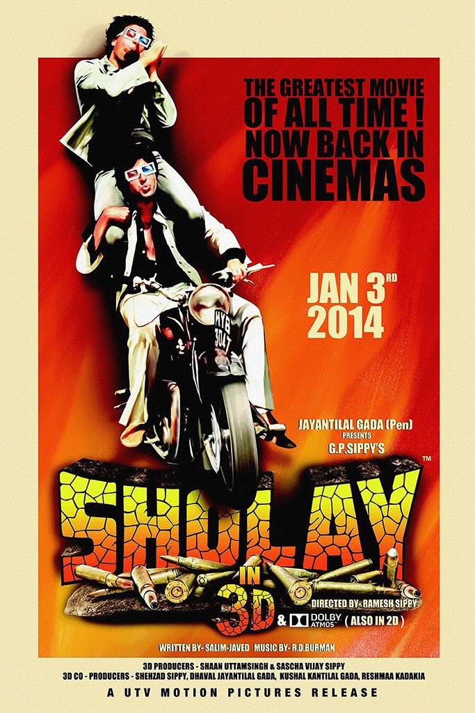 Sholay Movie Poster