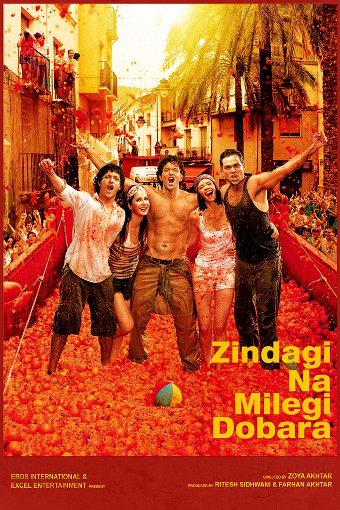 Zindagi Na Milegi Dobara Hindi Old Film Poster