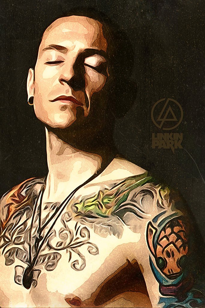Linkin Park Chester Bennington Art Poster