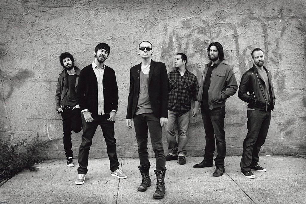 Linkin Park Old Black and White Poster