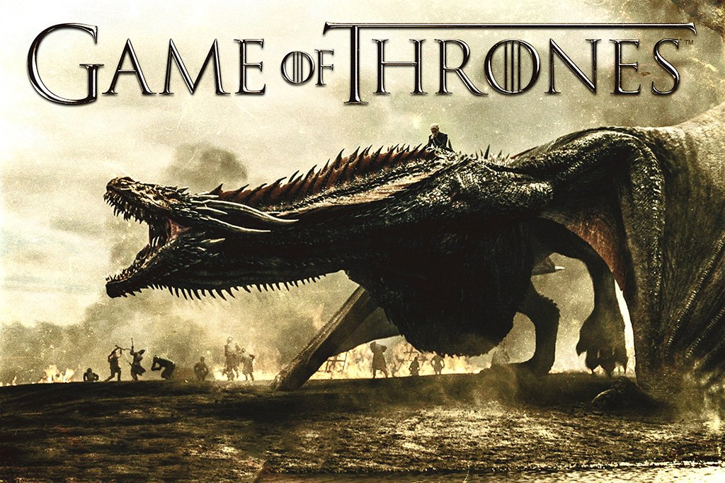 Game of Thrones Season 7 Daenerys Targaryen on Drogon Poster