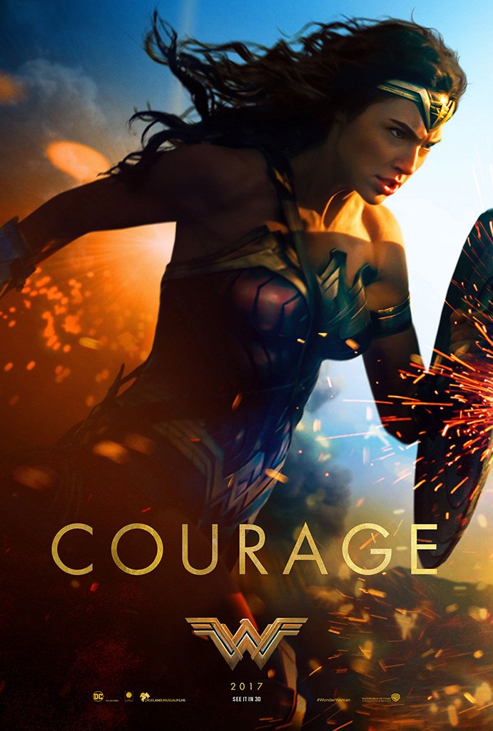 Wonder Woman 2017 Courage Movie Poster