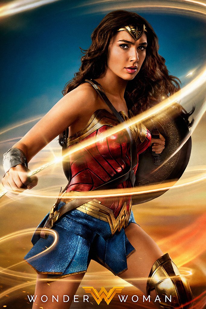 Wonder Woman 2017 Hot Gal Gadot Movie Poster