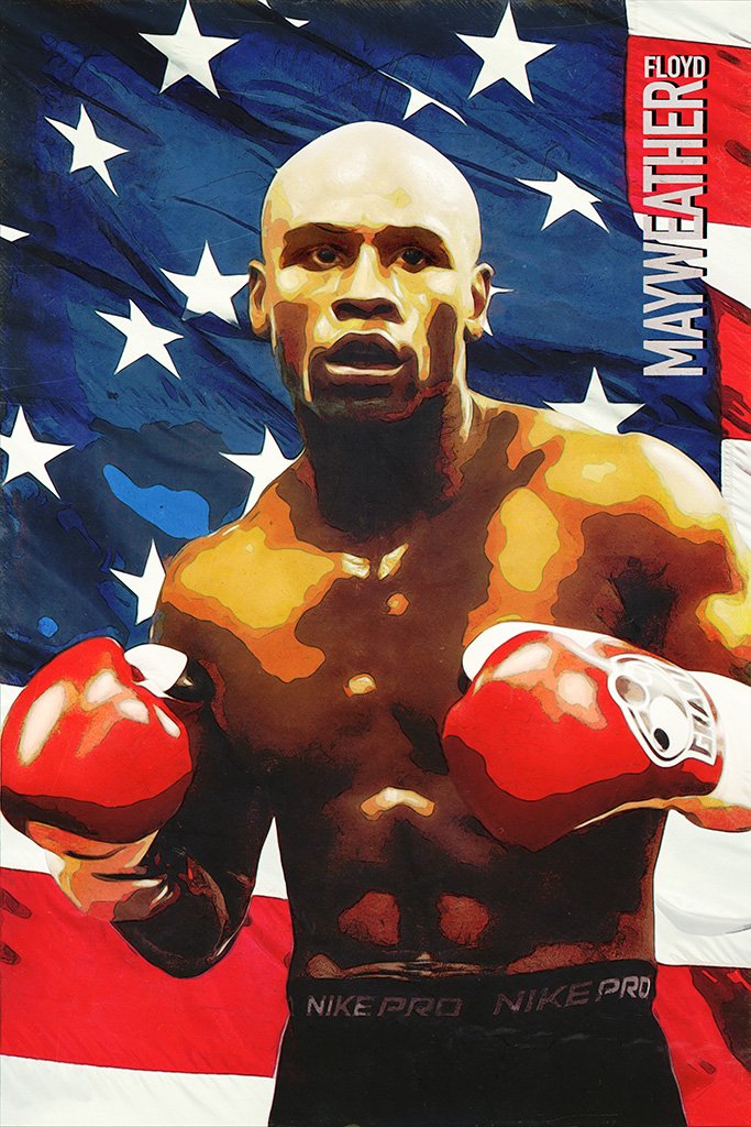 Floyd Mayweather Fan Art Poster