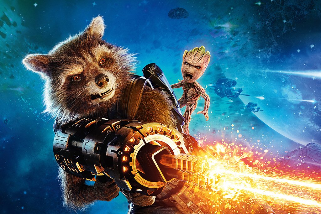 Guardians of the Galaxy Vol. 2 Rocket Raccoon Poster